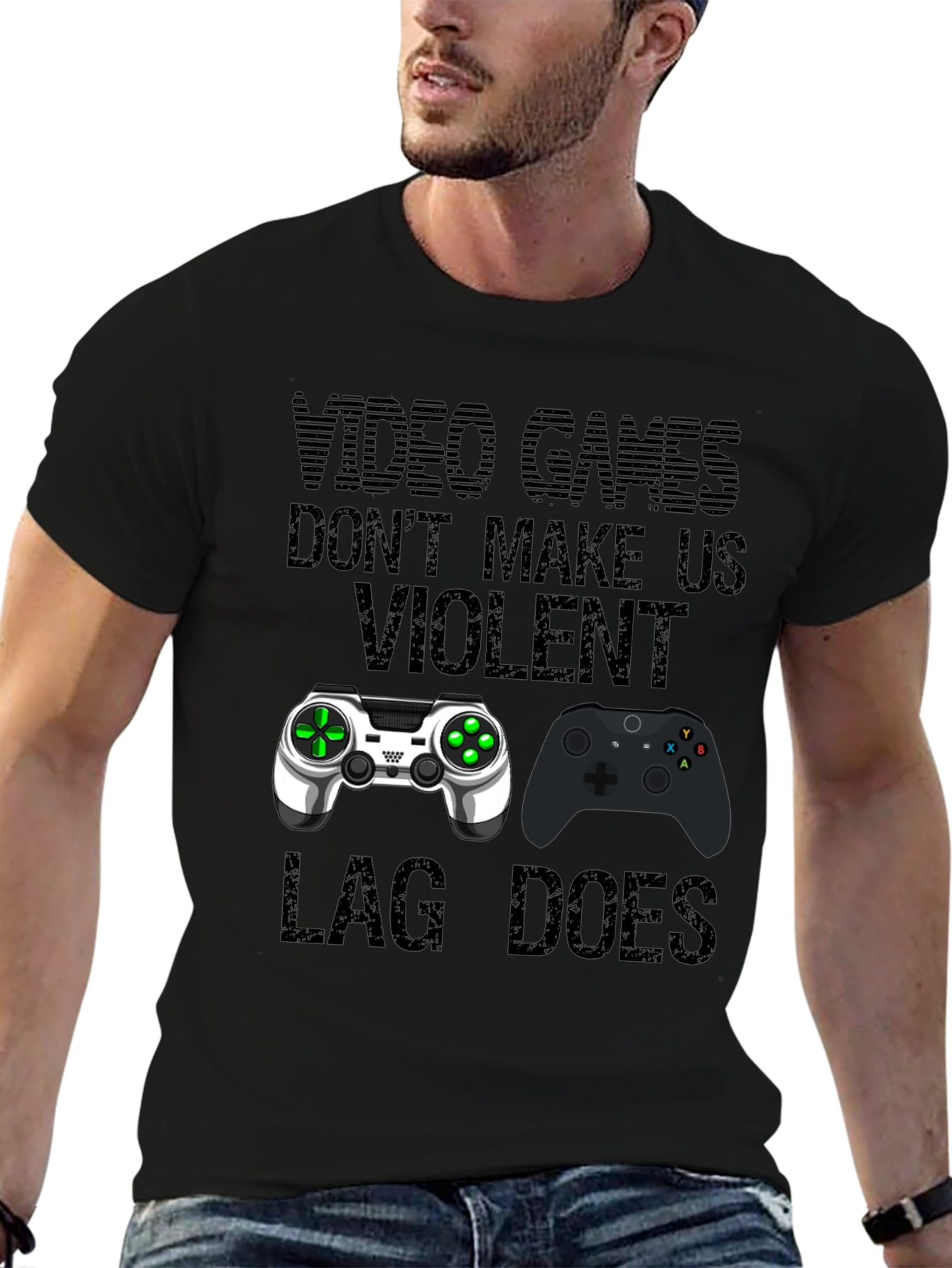 Video Games Dont Make Us Violent T-Shirt