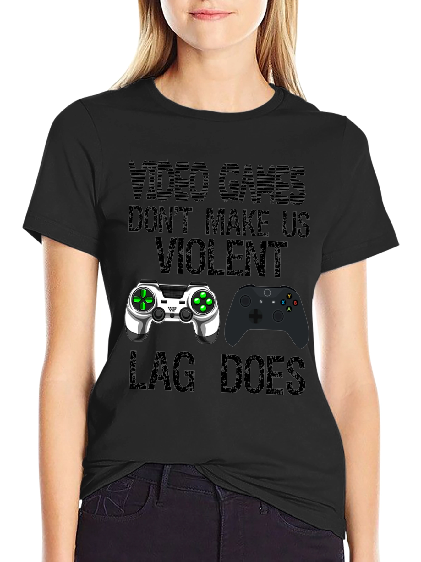 Video Games Dont Make Us Violent T-Shirt