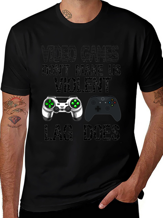 Video Games Dont Make Us Violent T-Shirt