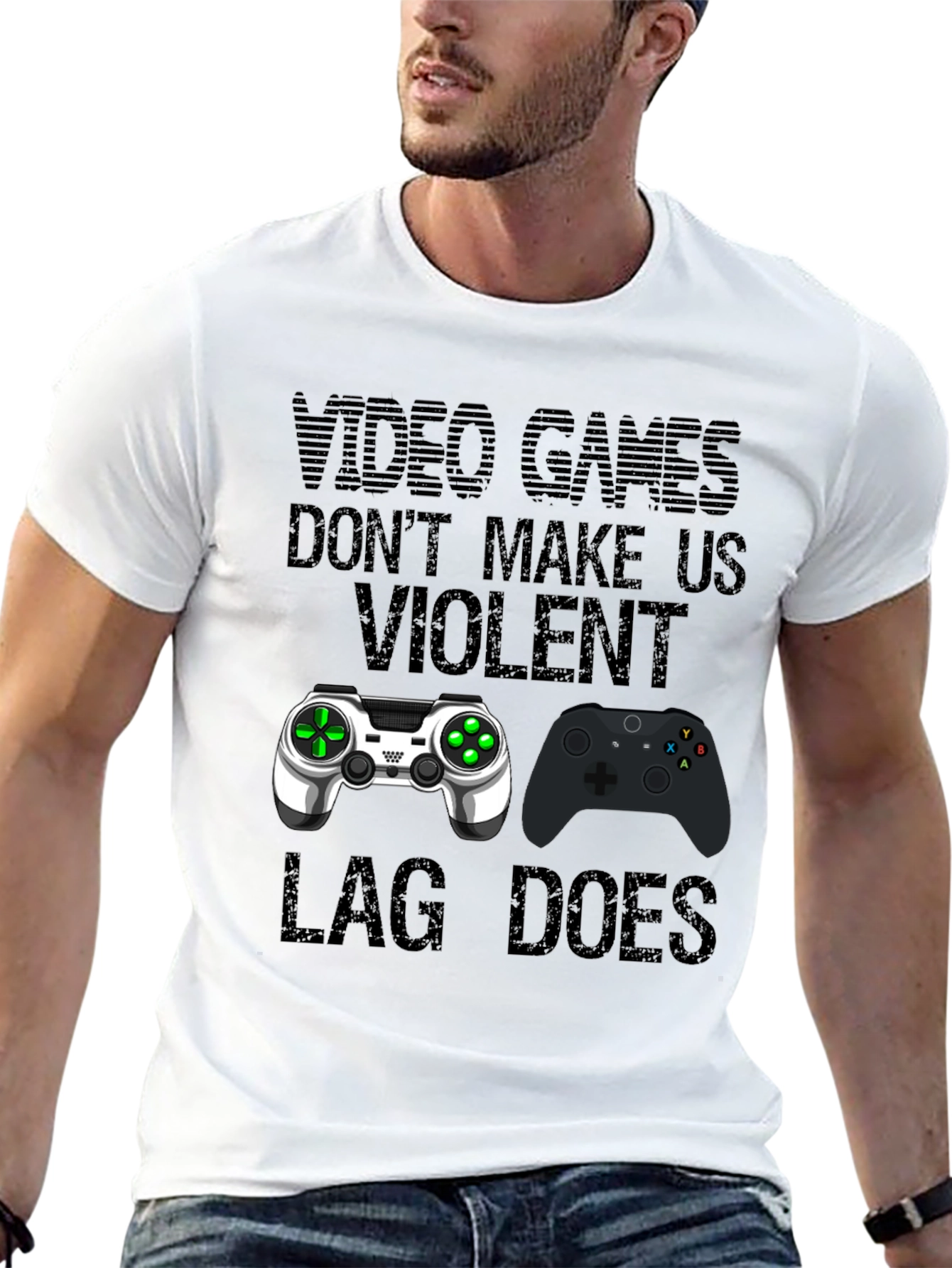 Video Games Dont Make Us Violent T-Shirt