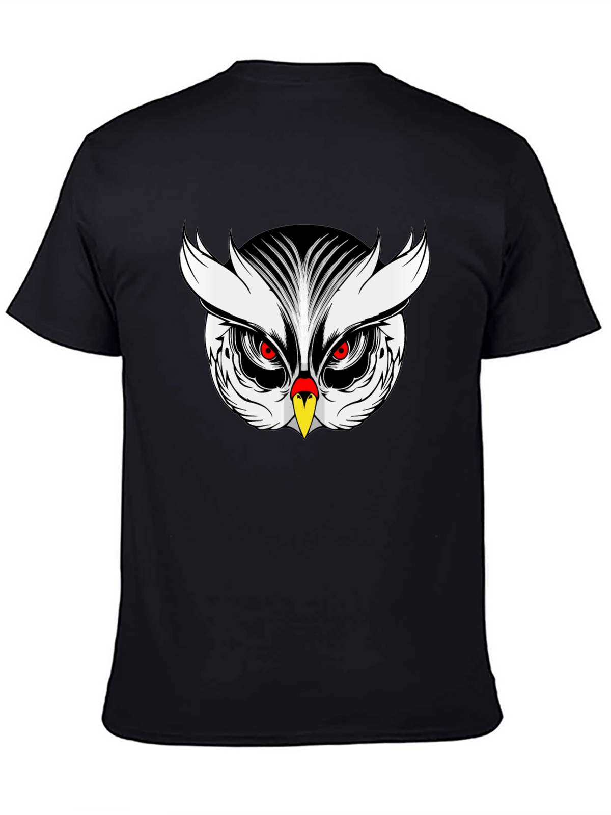 Owl Graphic Black T-Shirt Mens Fashion Tee