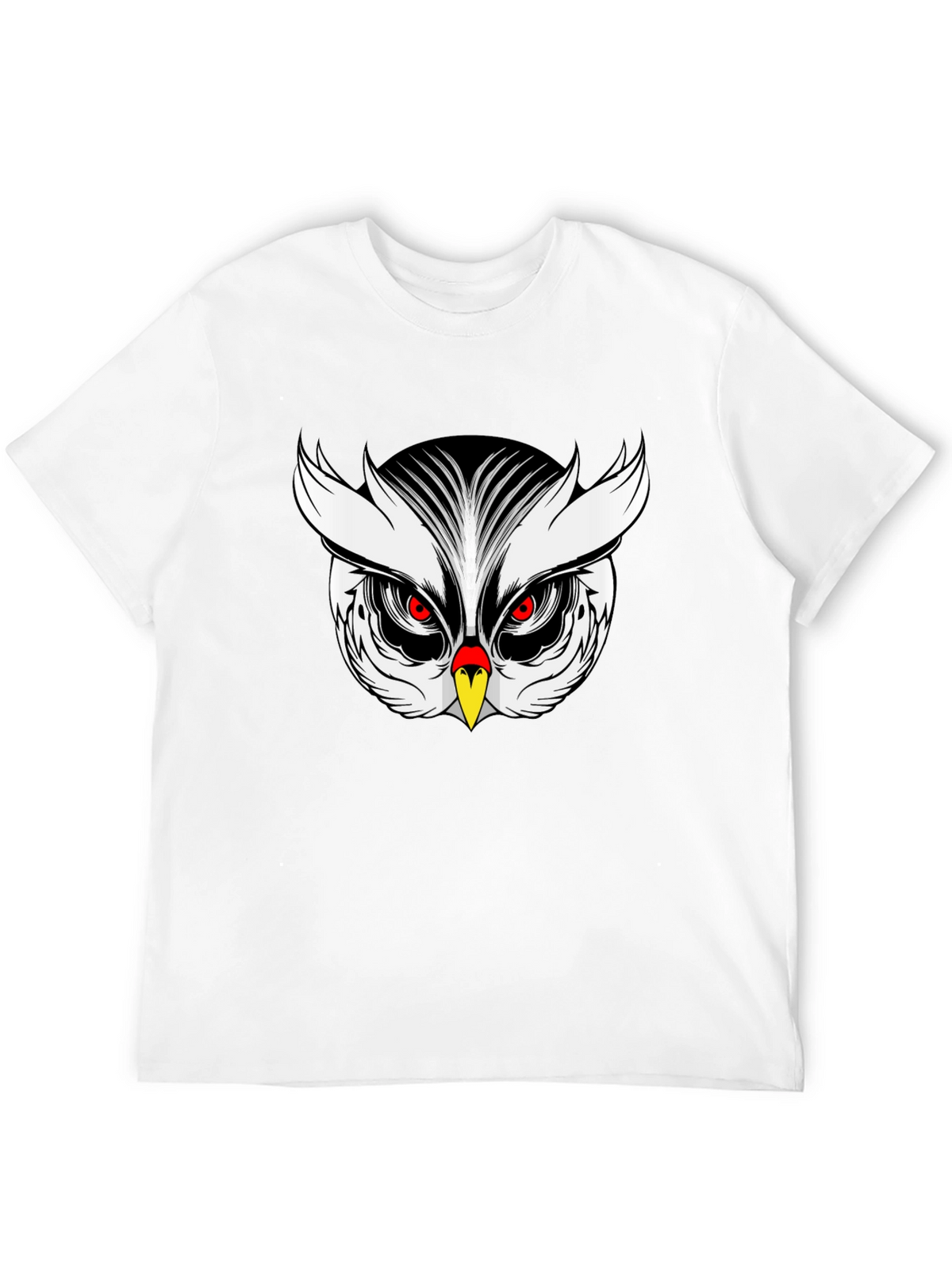 Owl Graphic Black T-Shirt Mens Fashion Tee