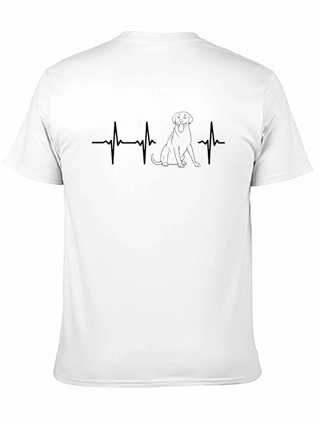 Dog Heartbeat T-Shirt - Black