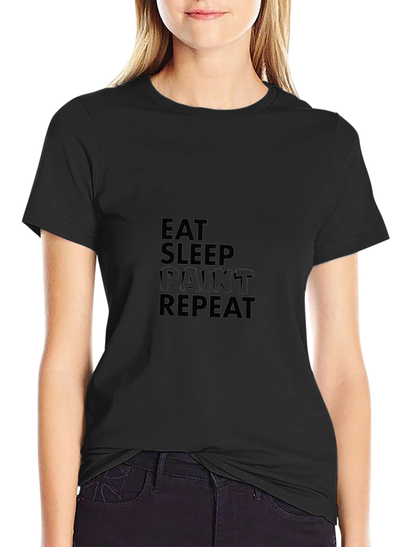Eat Sleep Paint Repeat Graphic Tee