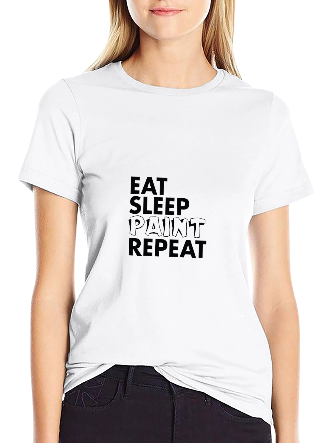 Eat Sleep Paint Repeat Graphic Tee