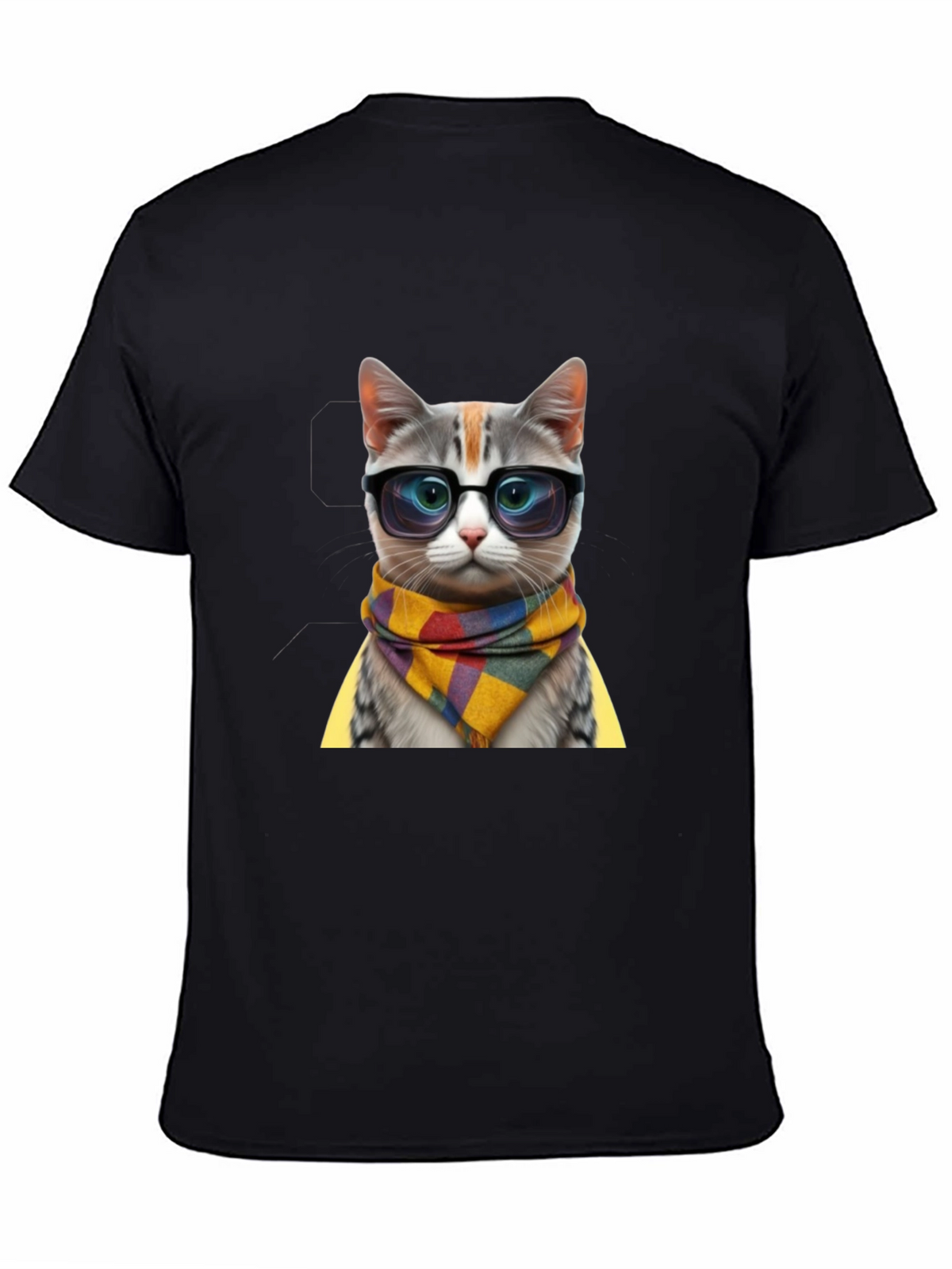 Cool Cat in Glasses T-Shirt - Stylish Animal Tee