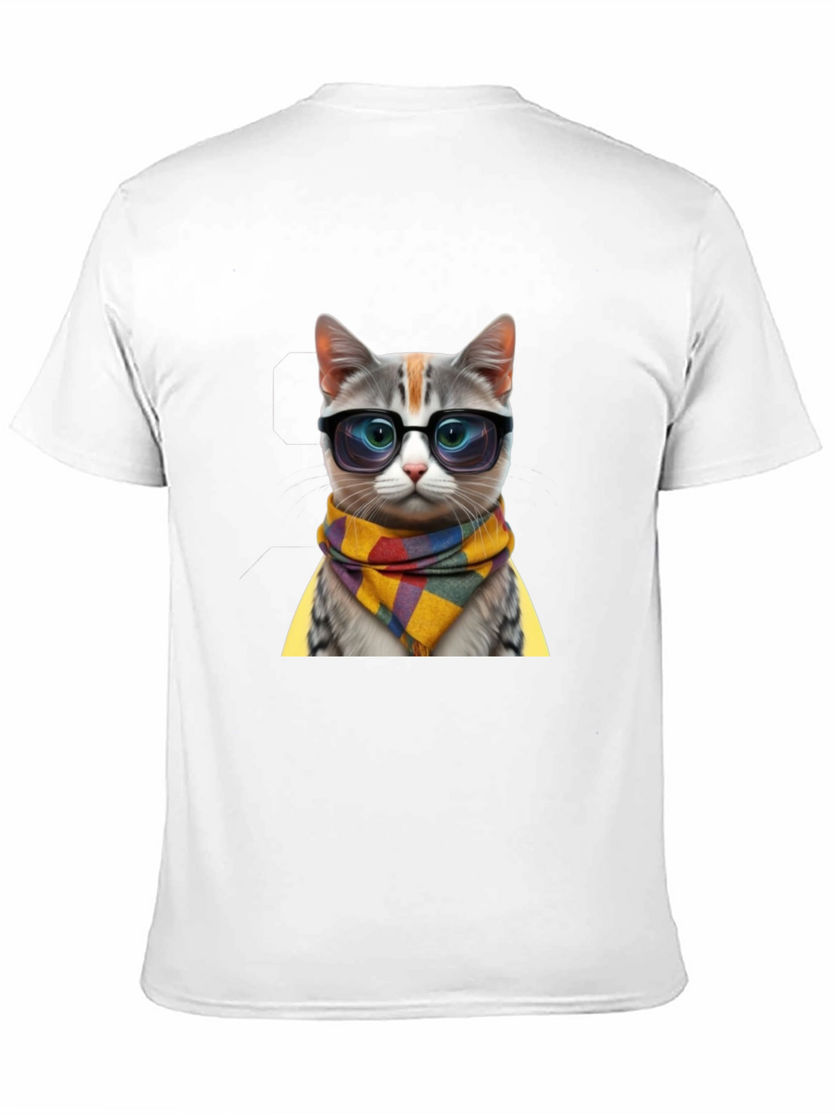 Cool Cat in Glasses T-Shirt - Stylish Animal Tee