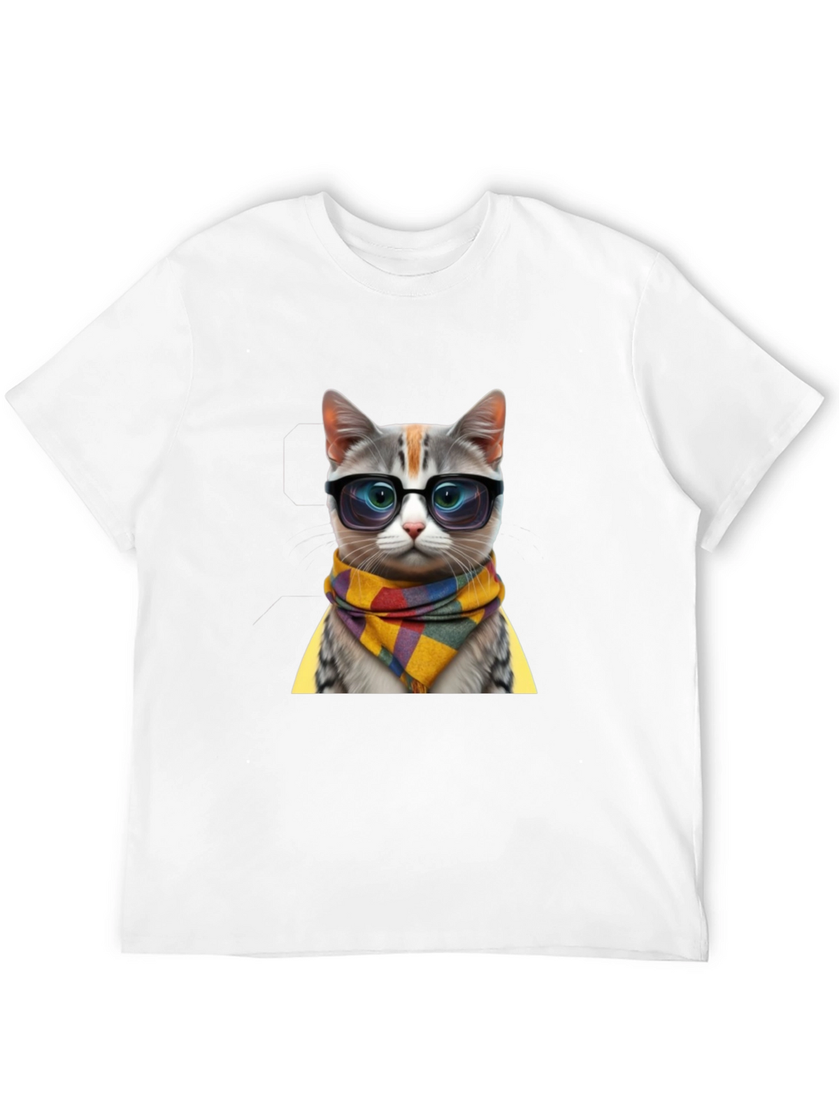 Cool Cat in Glasses T-Shirt - Stylish Animal Tee