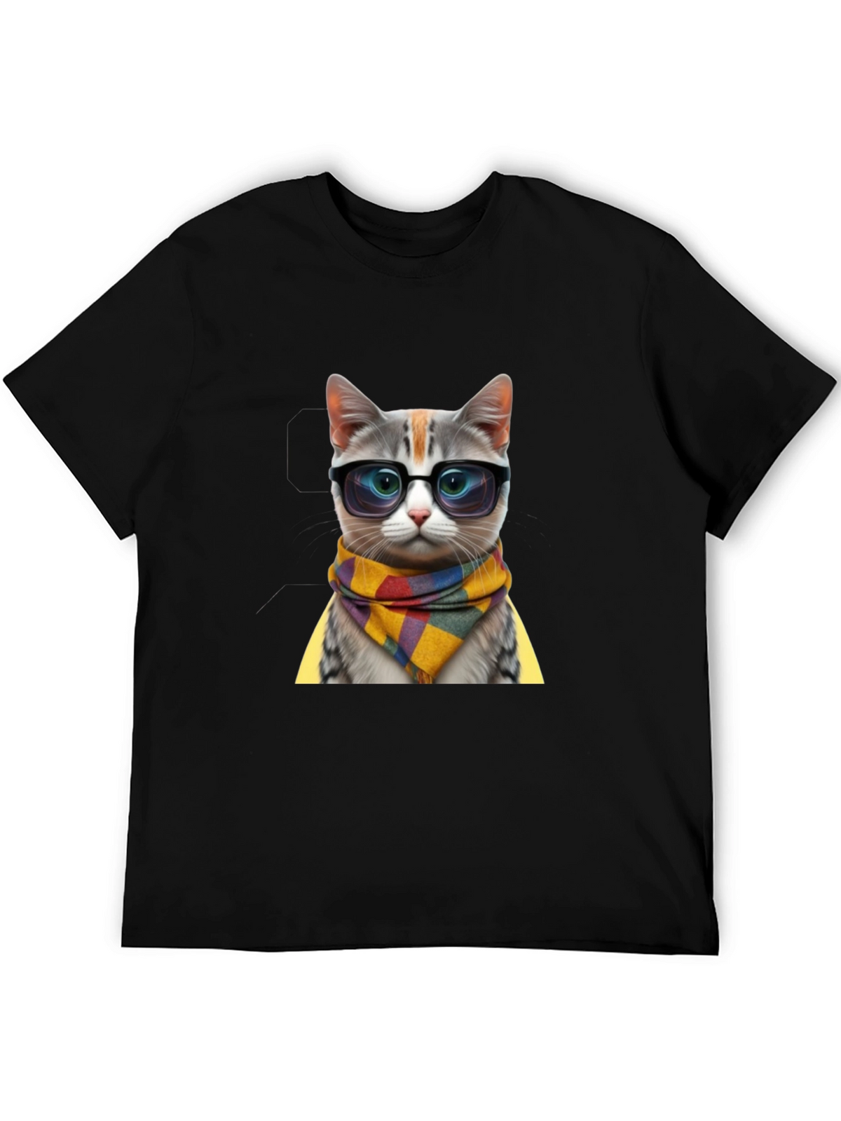 Cool Cat in Glasses T-Shirt - Stylish Animal Tee