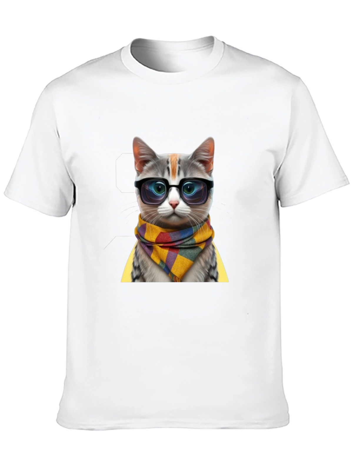 Cool Cat in Glasses T-Shirt - Stylish Animal Tee