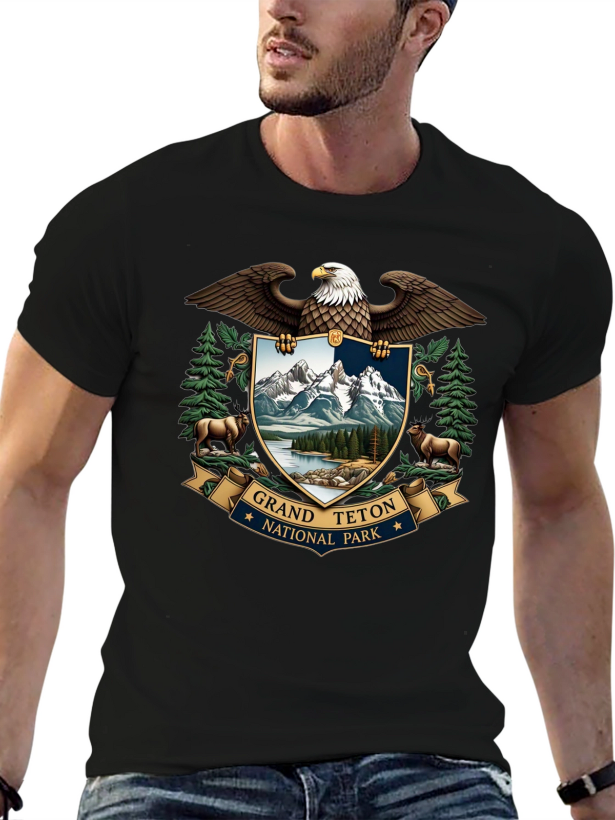 Grand Teton National Park Eagle Crest T-Shirt