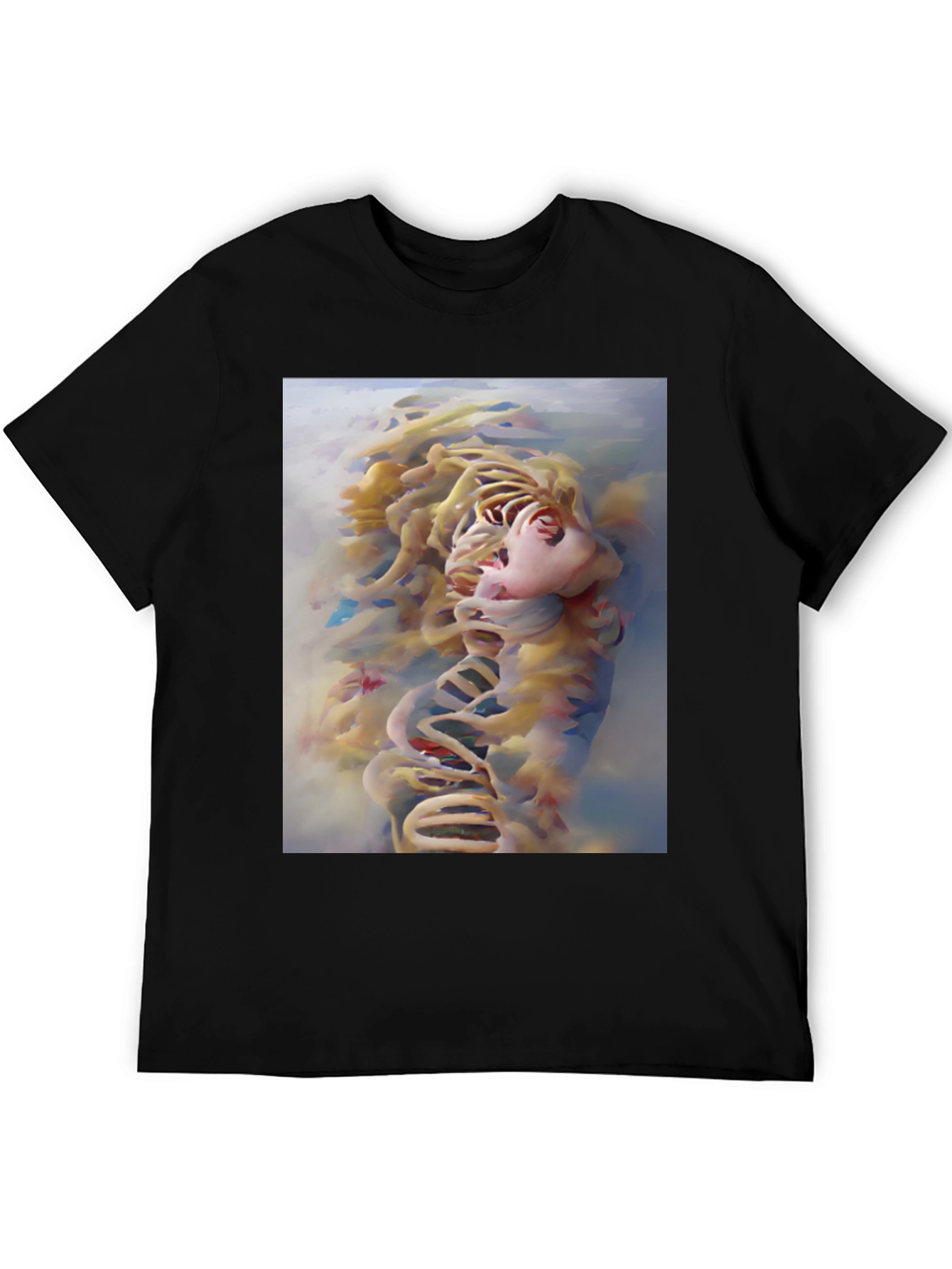 Abstract Face Graphic Tee - Modern Art Shirt
