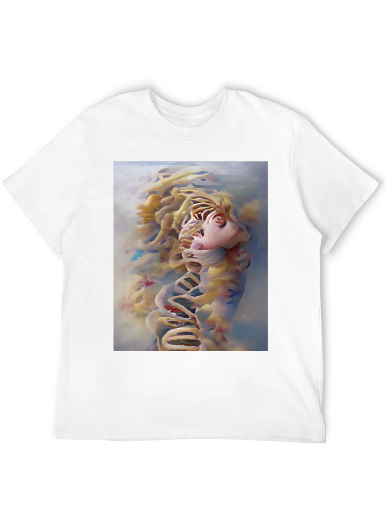 Abstract Face Graphic Tee - Modern Art Shirt