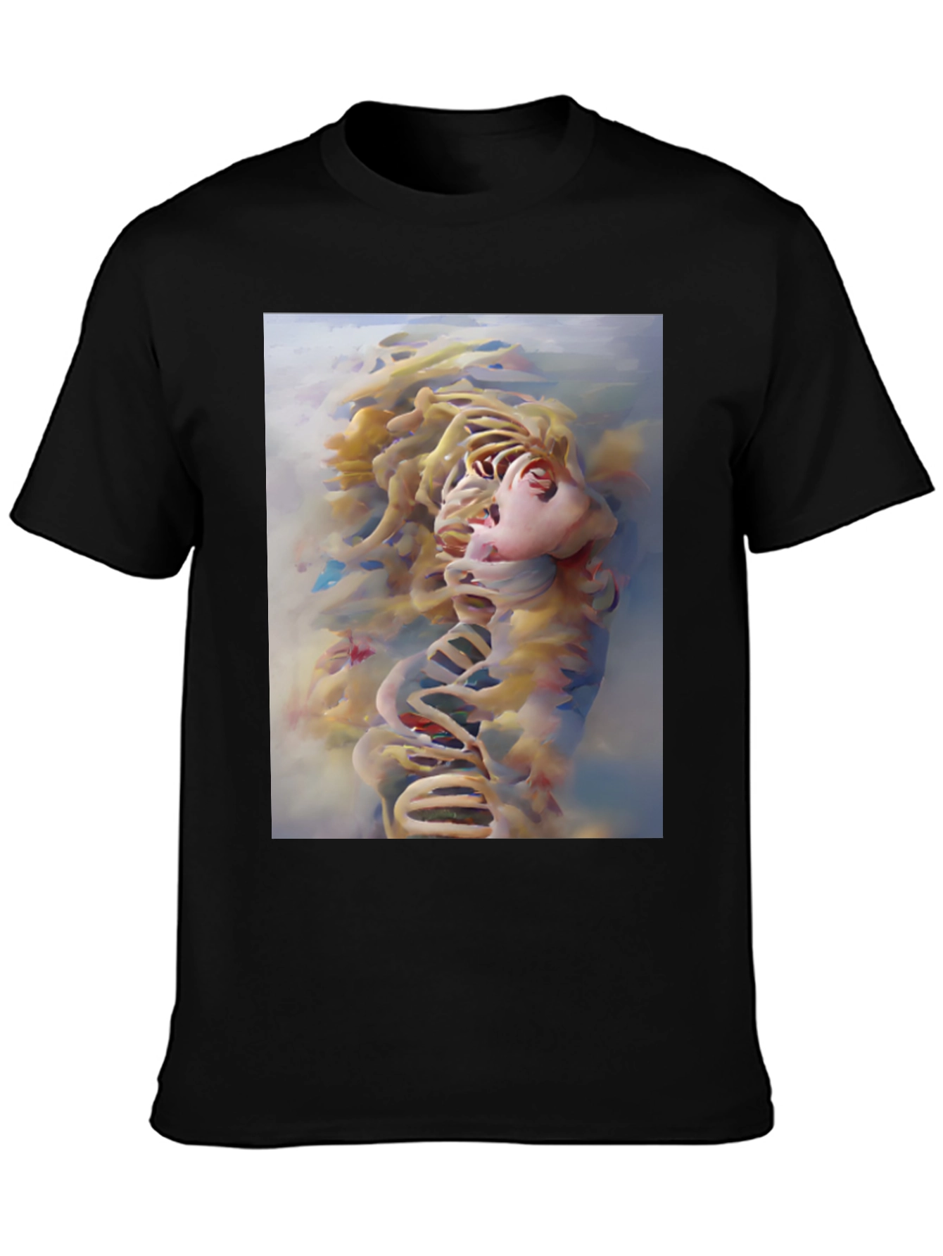 Abstract Face Graphic Tee - Modern Art Shirt