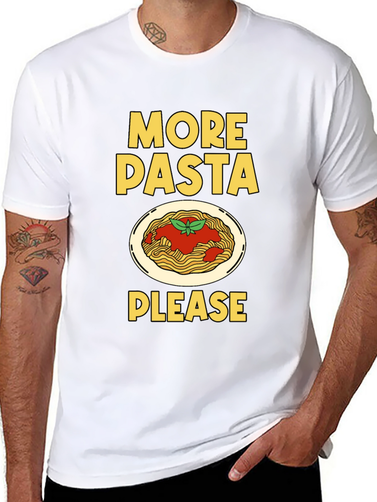 More Pasta Please T-Shirt - Funny Foodie Tee