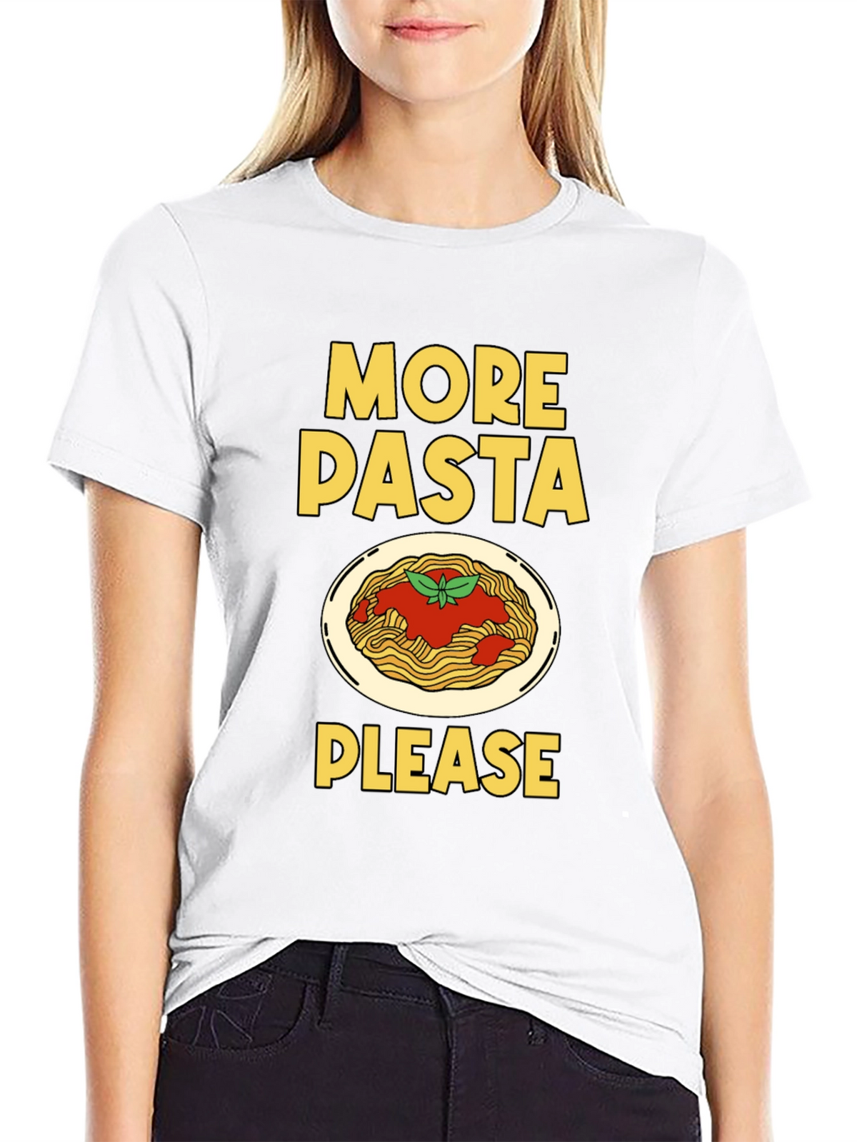 More Pasta Please T-Shirt - Funny Foodie Tee