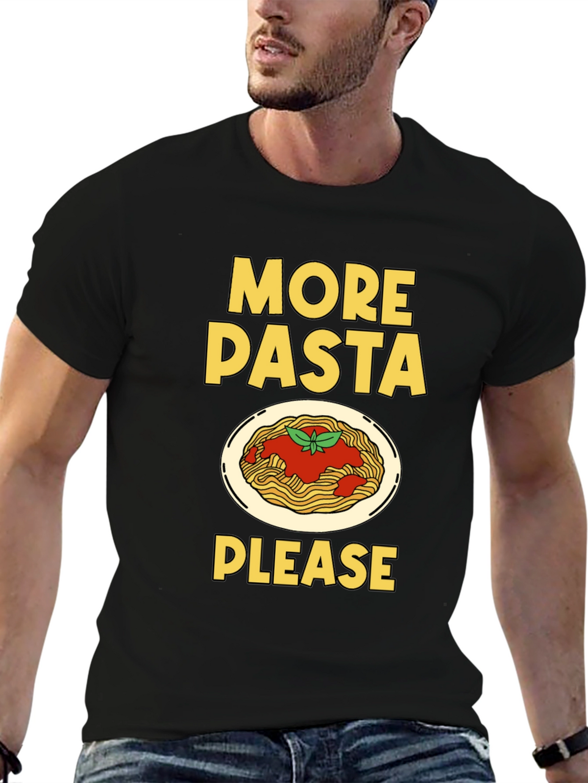 More Pasta Please T-Shirt - Funny Foodie Tee