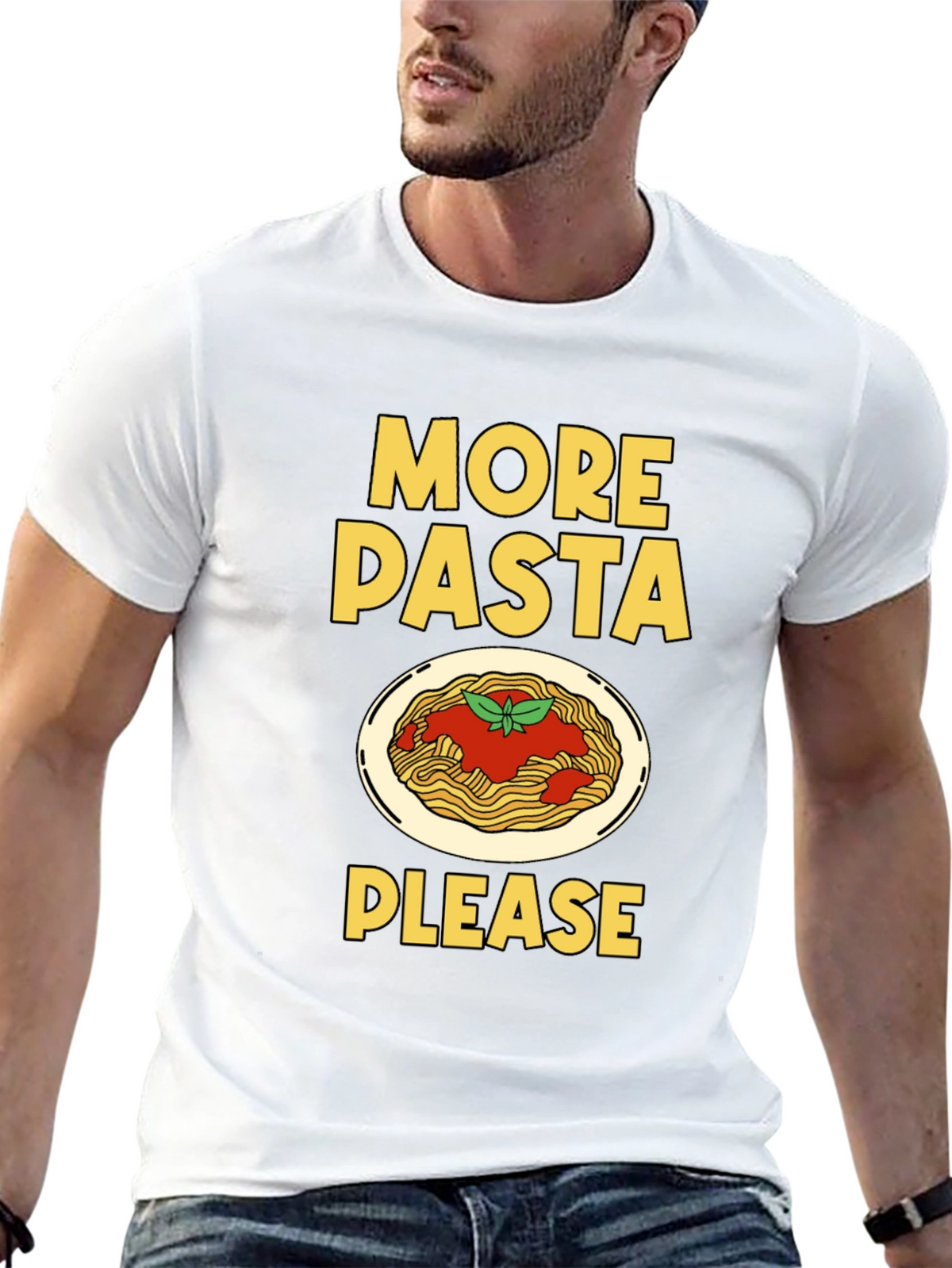 More Pasta Please T-Shirt - Funny Foodie Tee