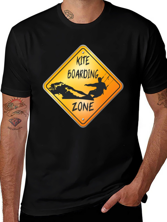 Kite Boarding Zone Graphic T-Shirt - Black