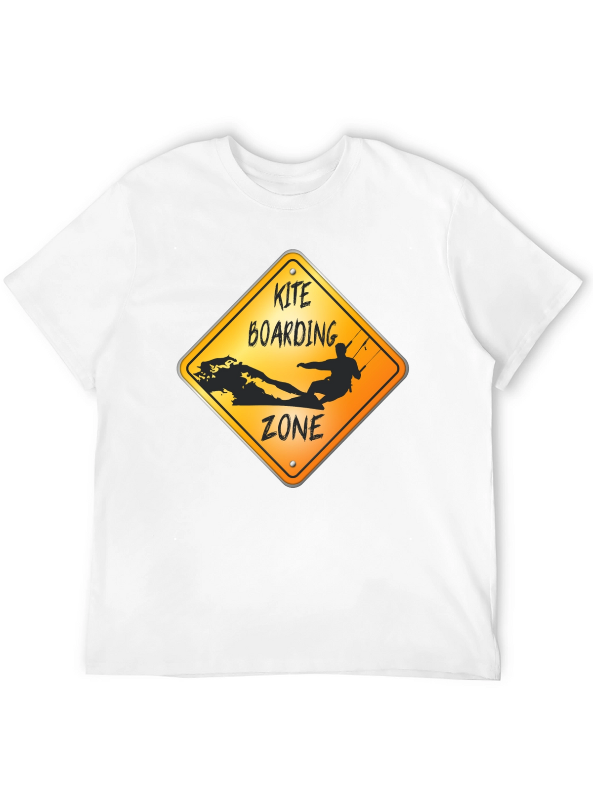 Kite Boarding Zone Graphic T-Shirt - Black
