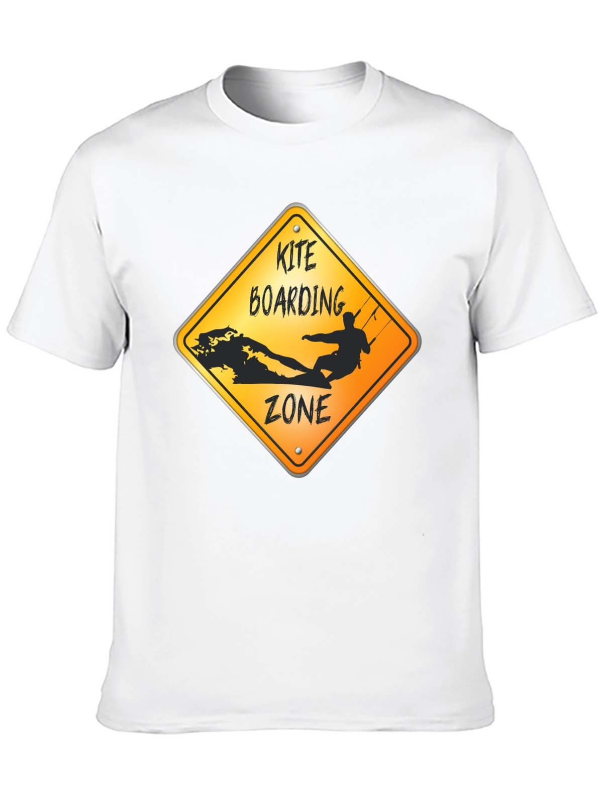 Kite Boarding Zone Graphic T-Shirt - Black