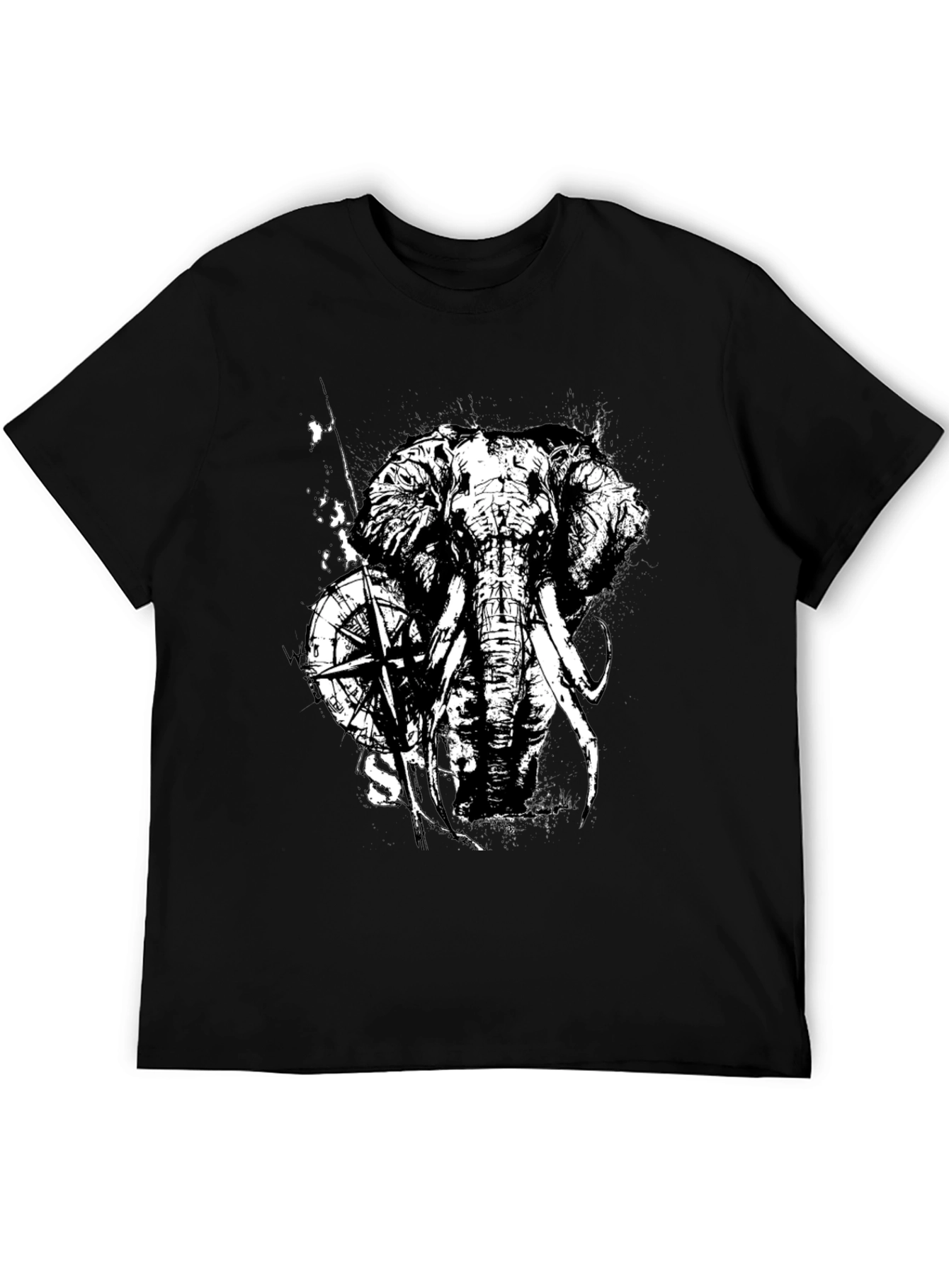 Elephant Compass Graphic Tee