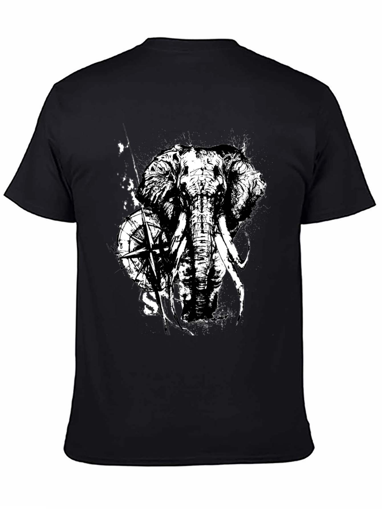 Elephant Compass Graphic Tee