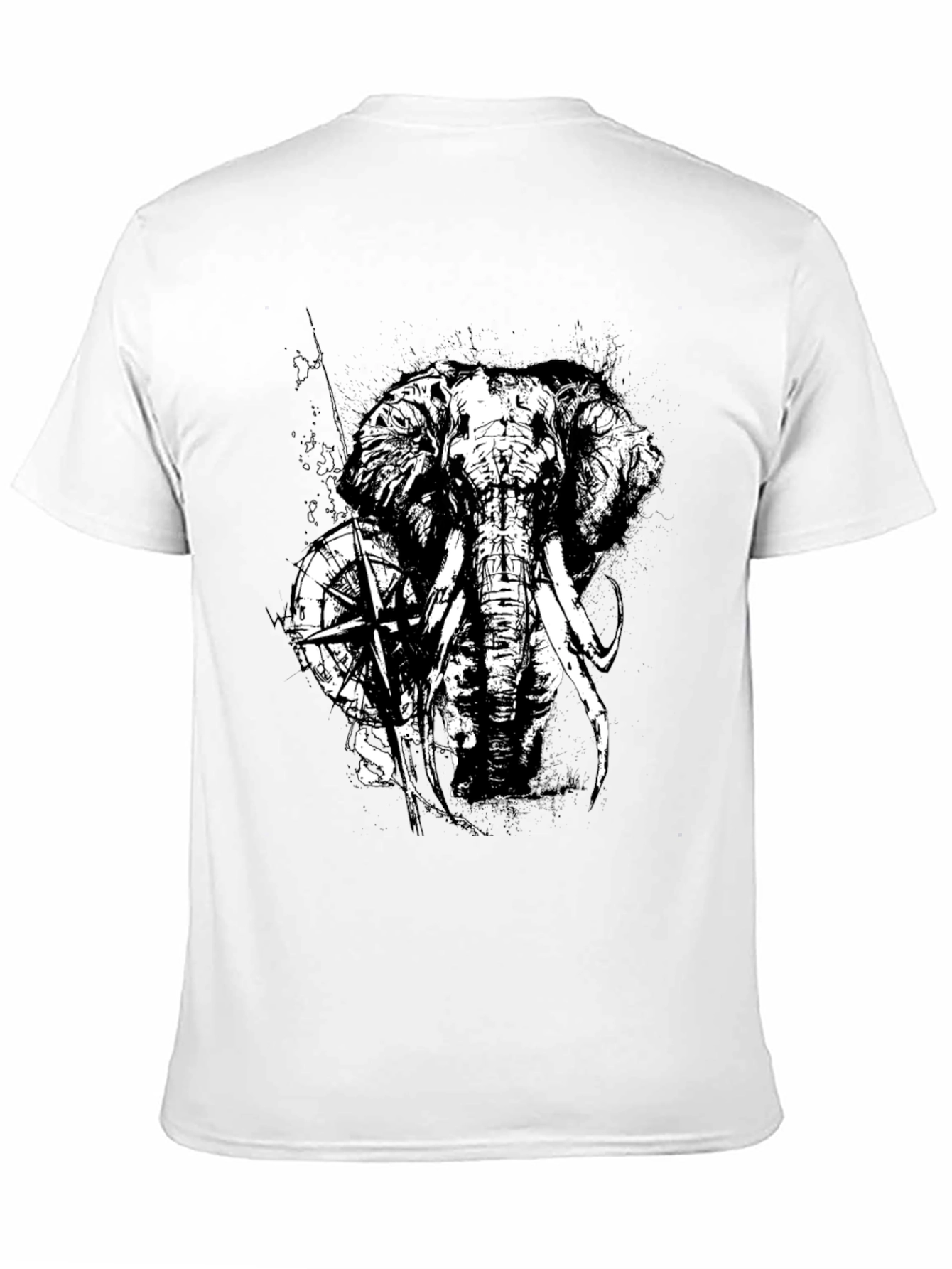 Elephant Compass Graphic Tee
