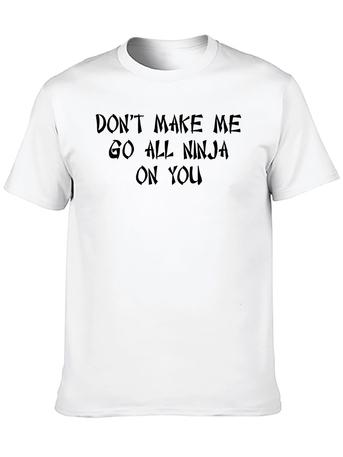 Ninja Threat Graphic Tee - Black Cotton Blend