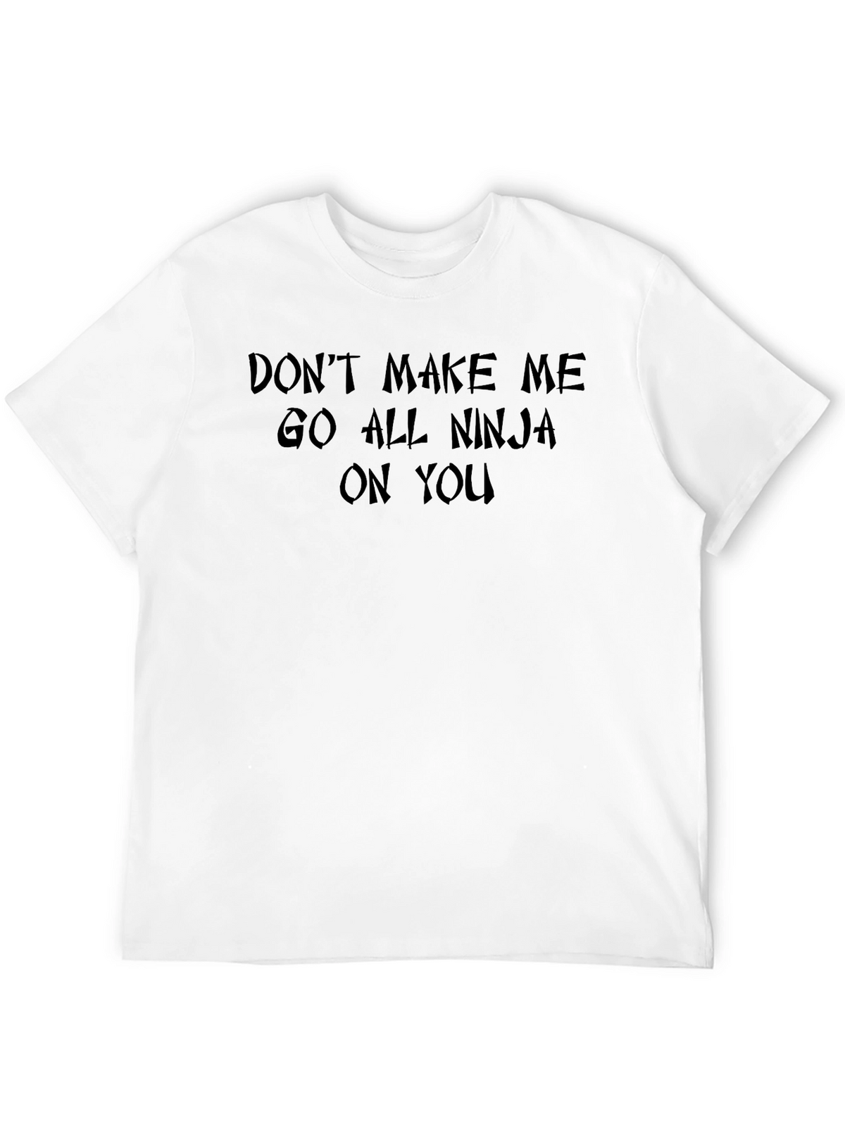 Ninja Threat Graphic Tee - Black Cotton Blend