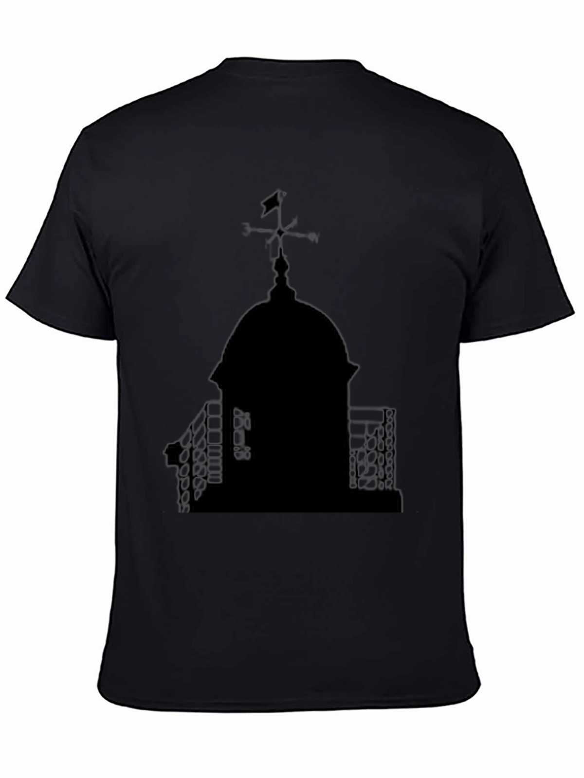 Black Silhouette Dome Graphic T-Shirt