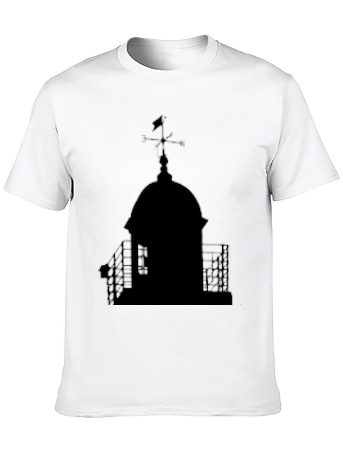Black Silhouette Dome Graphic T-Shirt