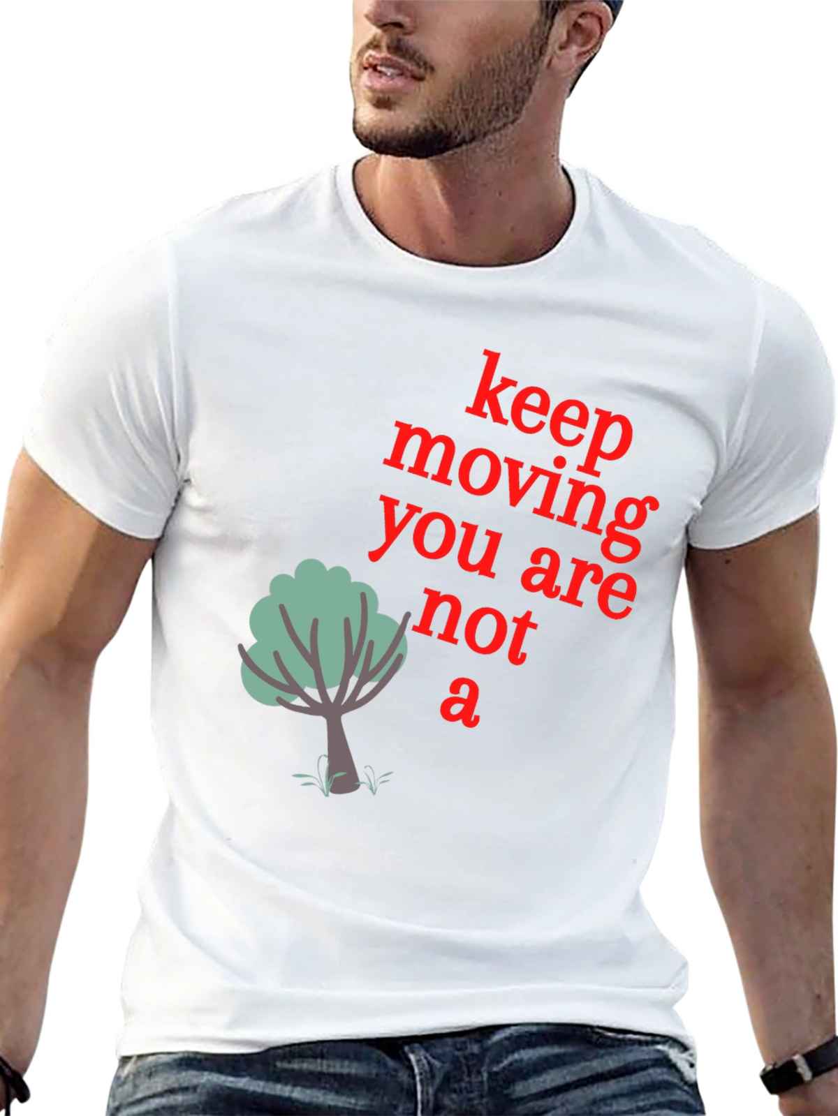 Keep Moving Graphic Tee - Mens Black T-Shirt