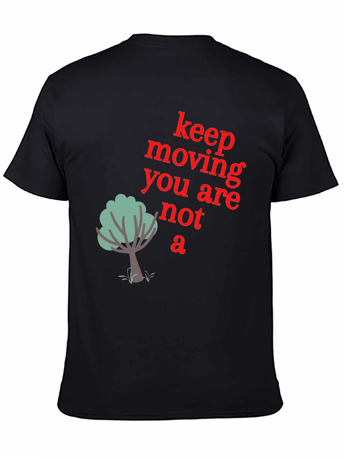 Keep Moving Graphic Tee - Mens Black T-Shirt