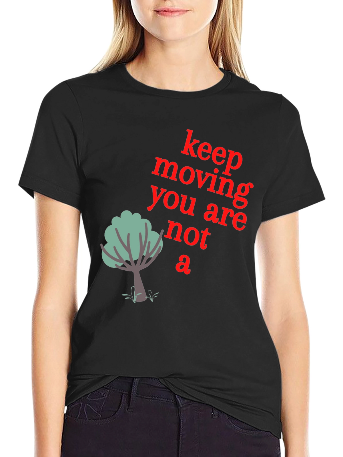 Keep Moving Graphic Tee - Mens Black T-Shirt