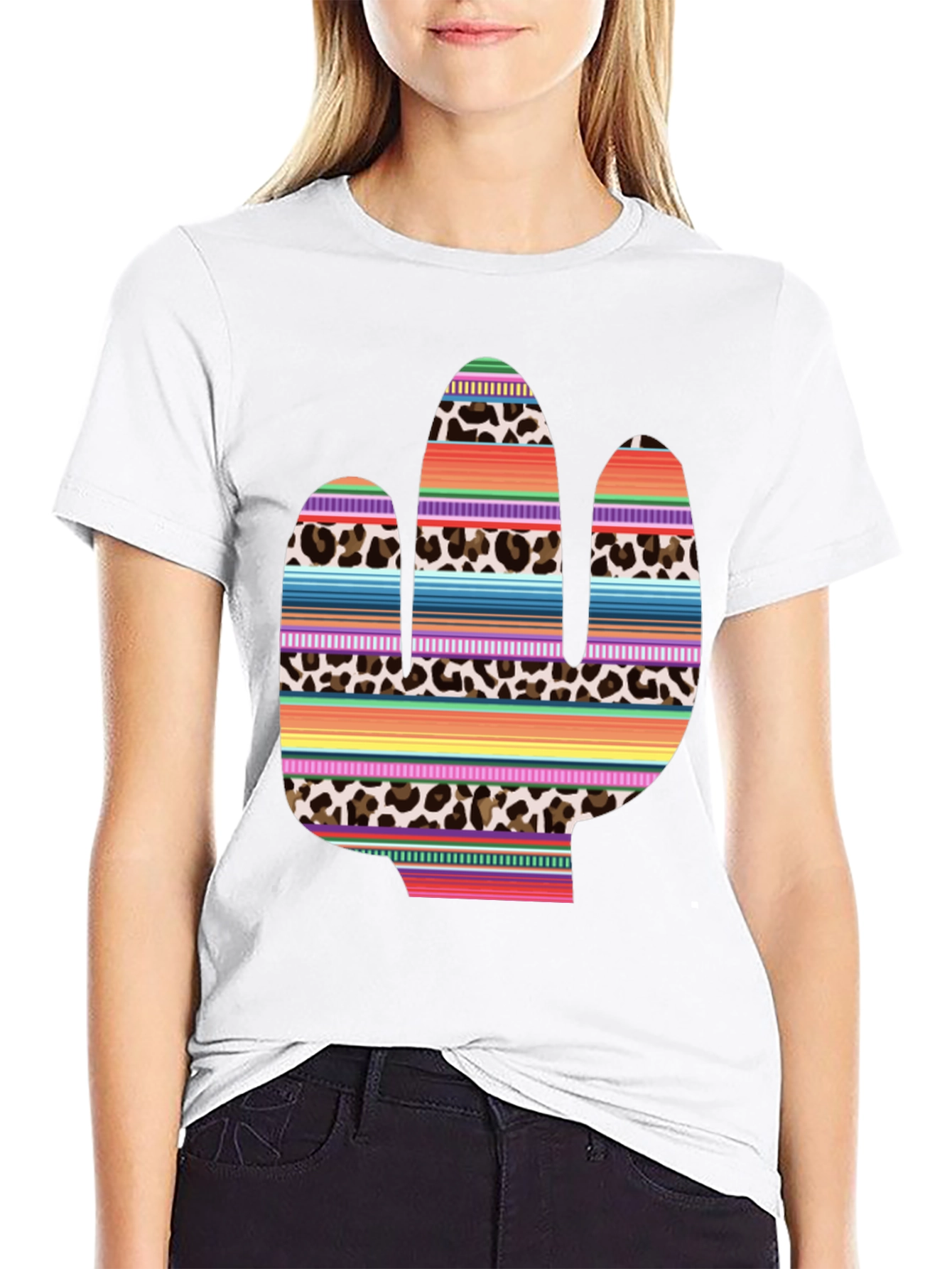 Cactus Print Tee - Western Style