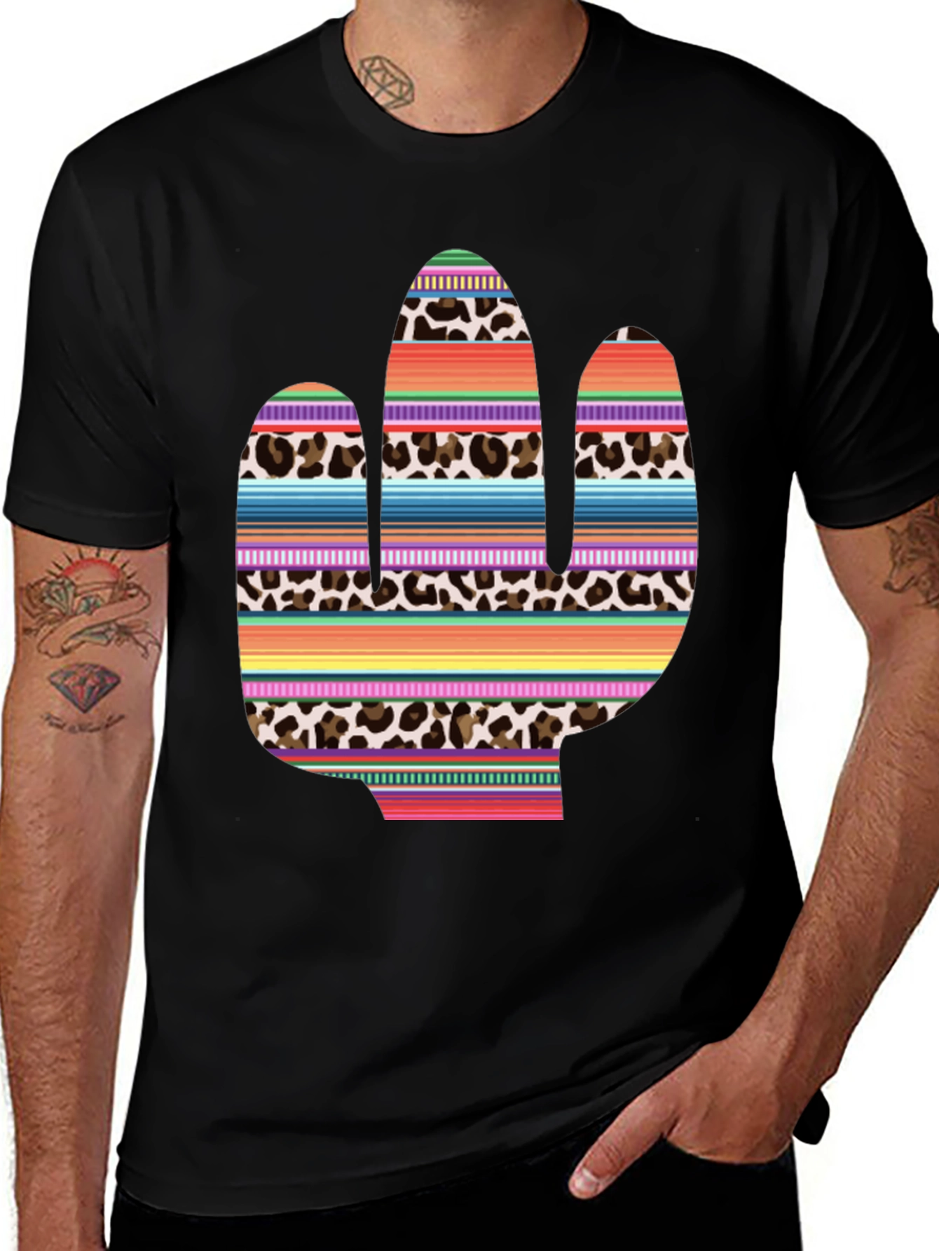 Cactus Print Tee - Western Style