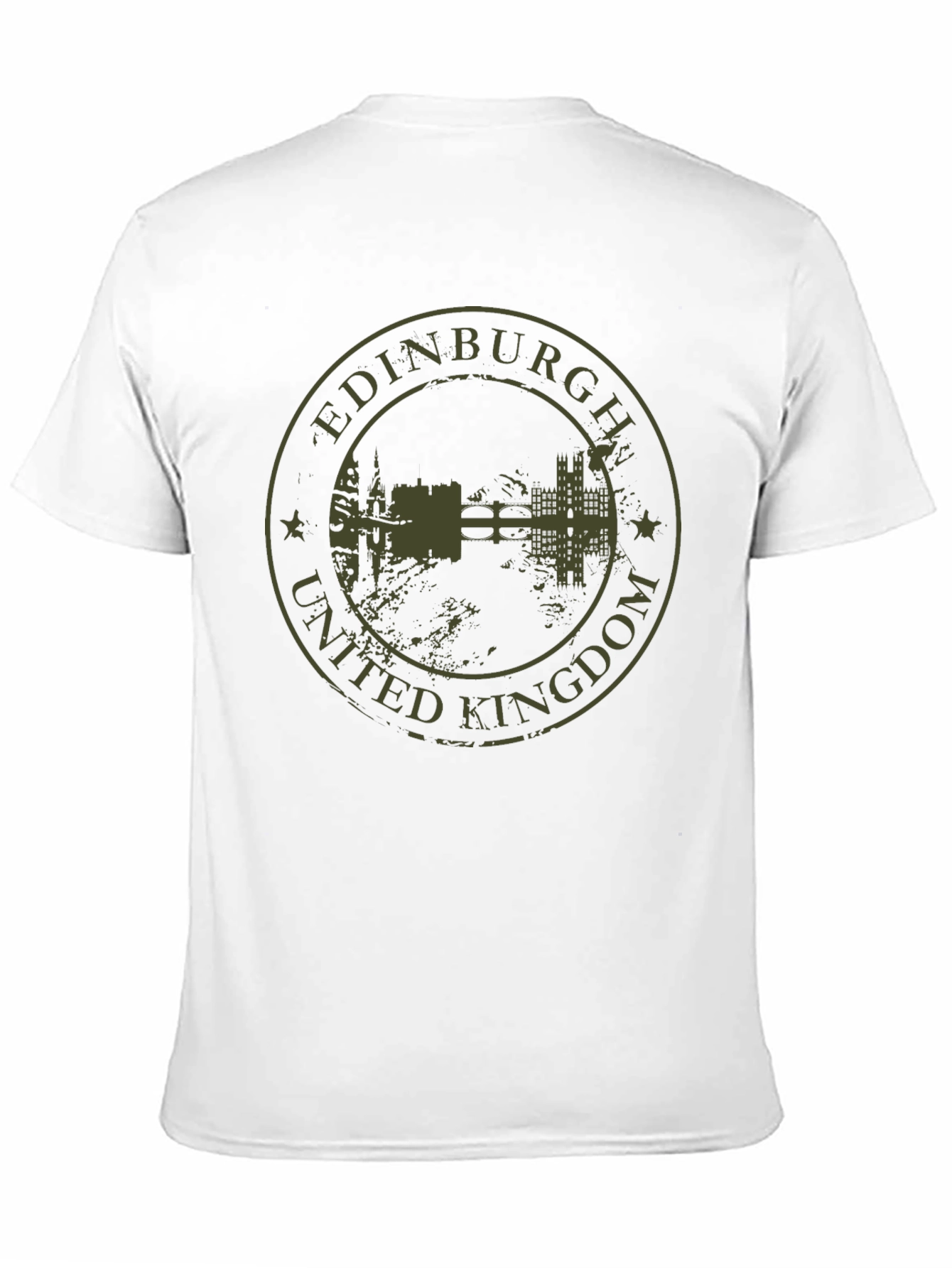 Edinburgh United Kingdom Black T-Shirt