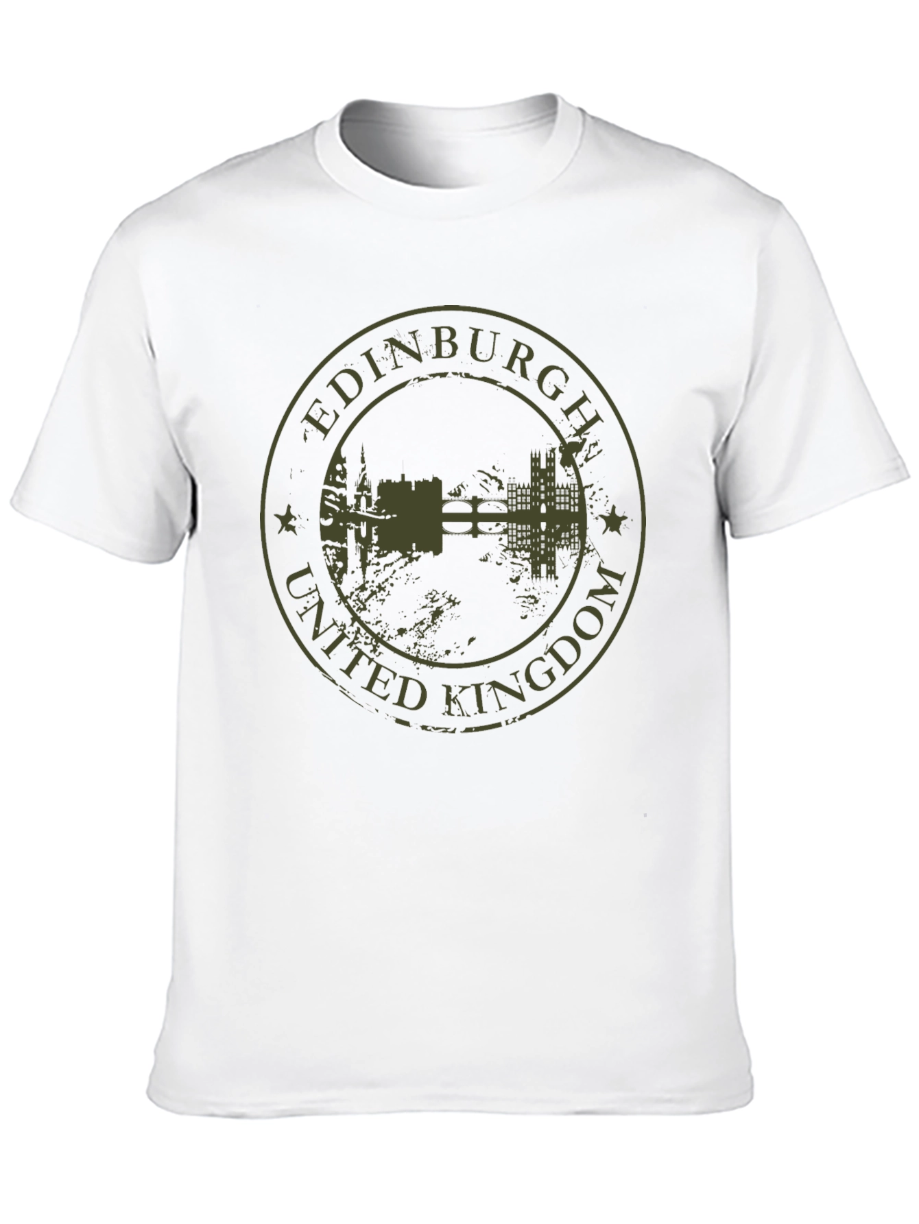Edinburgh United Kingdom Black T-Shirt