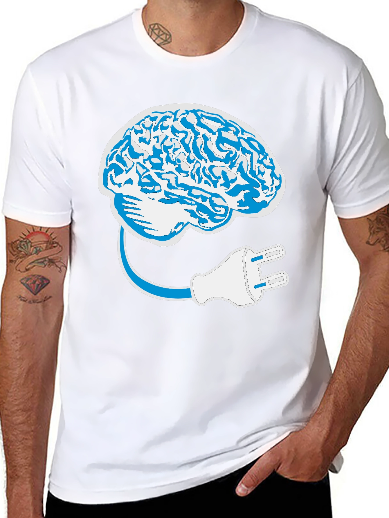 Brain Power Up T-Shirt - Intelligent Design Tee