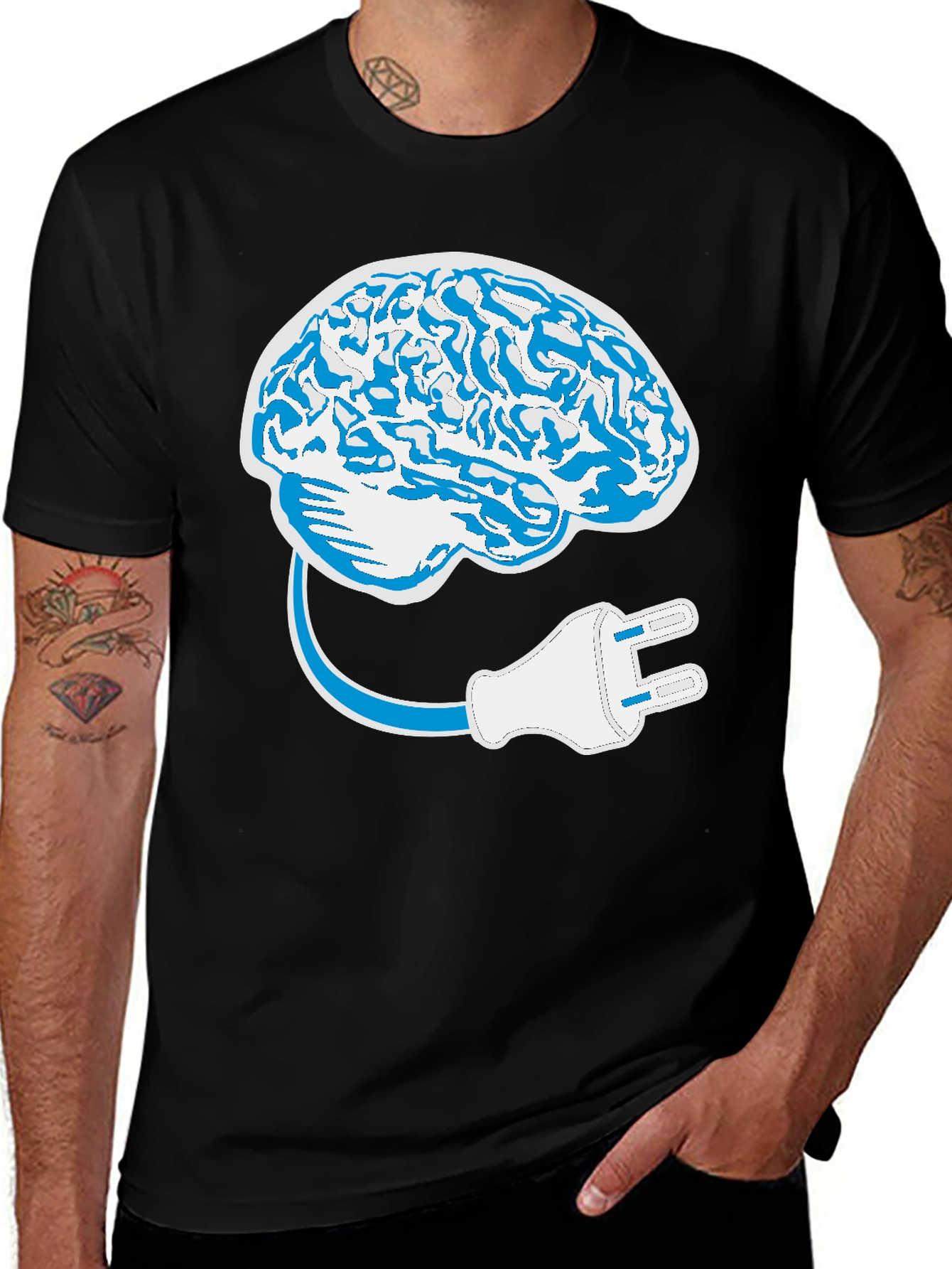 Brain Power Up T-Shirt - Intelligent Design Tee