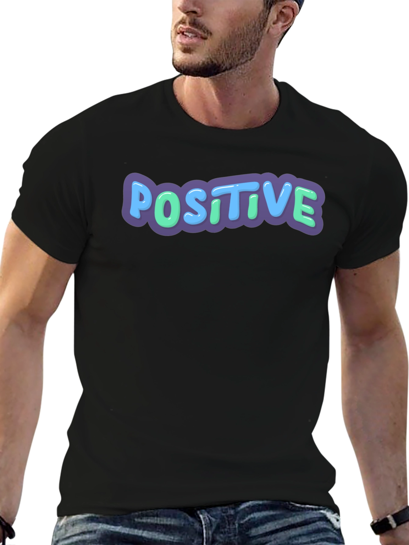 Positive Vibes Graphic Tee - Casual Comfort
