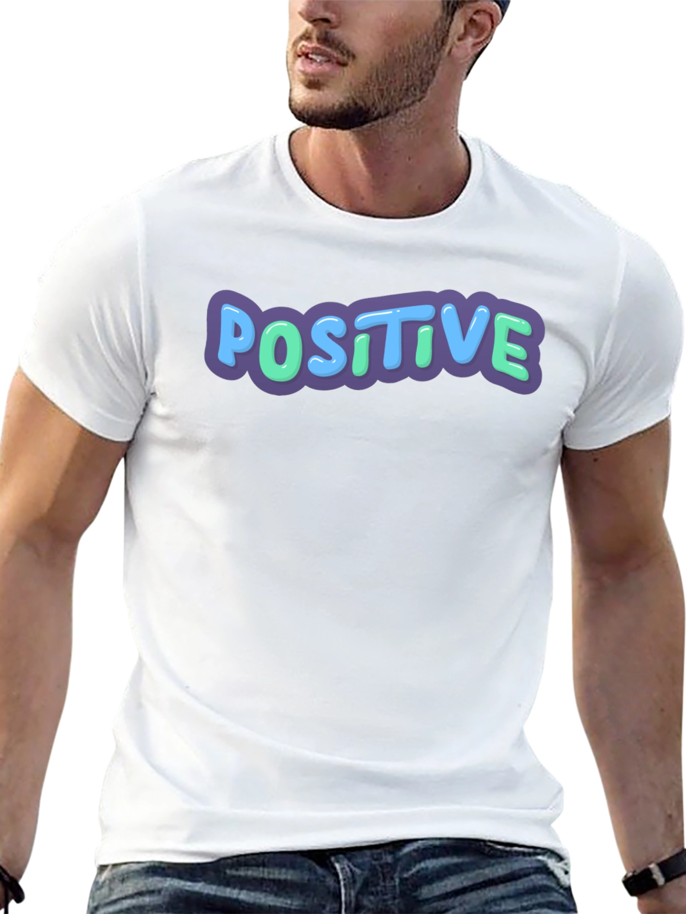 Positive Vibes Graphic Tee - Casual Comfort