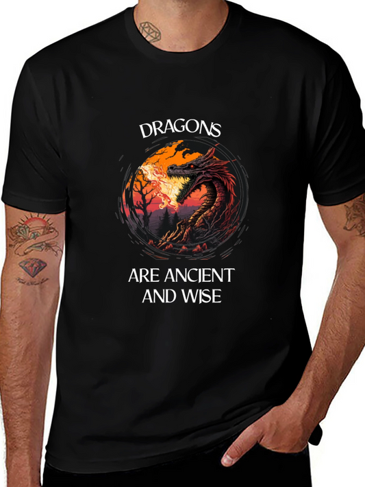 Dragon Graphic Tee - Ancient and Wise T-Shirt