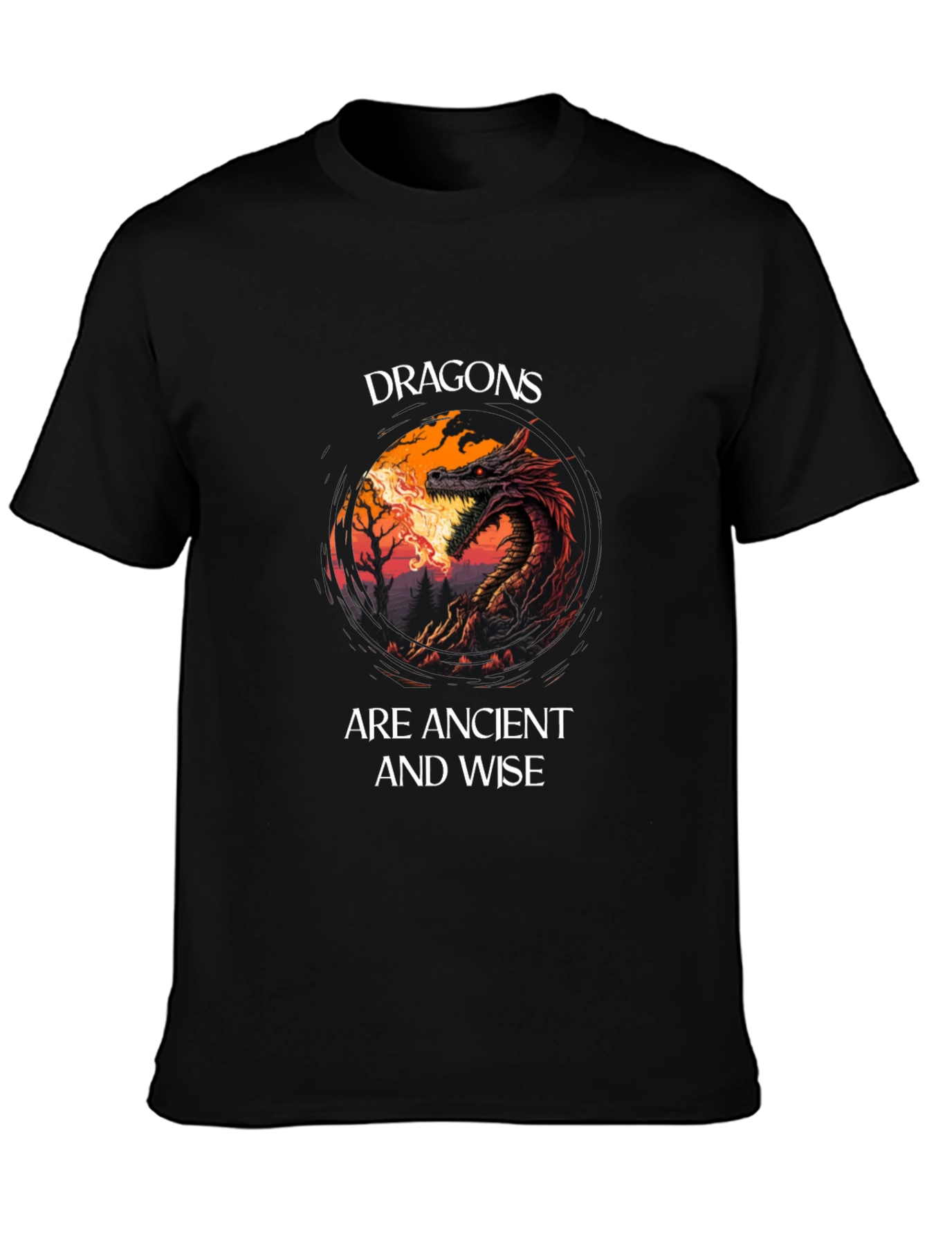 Dragon Graphic Tee - Ancient and Wise T-Shirt