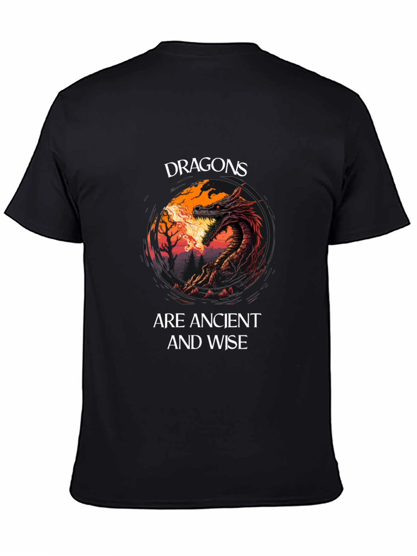 Dragon Graphic Tee - Ancient and Wise T-Shirt