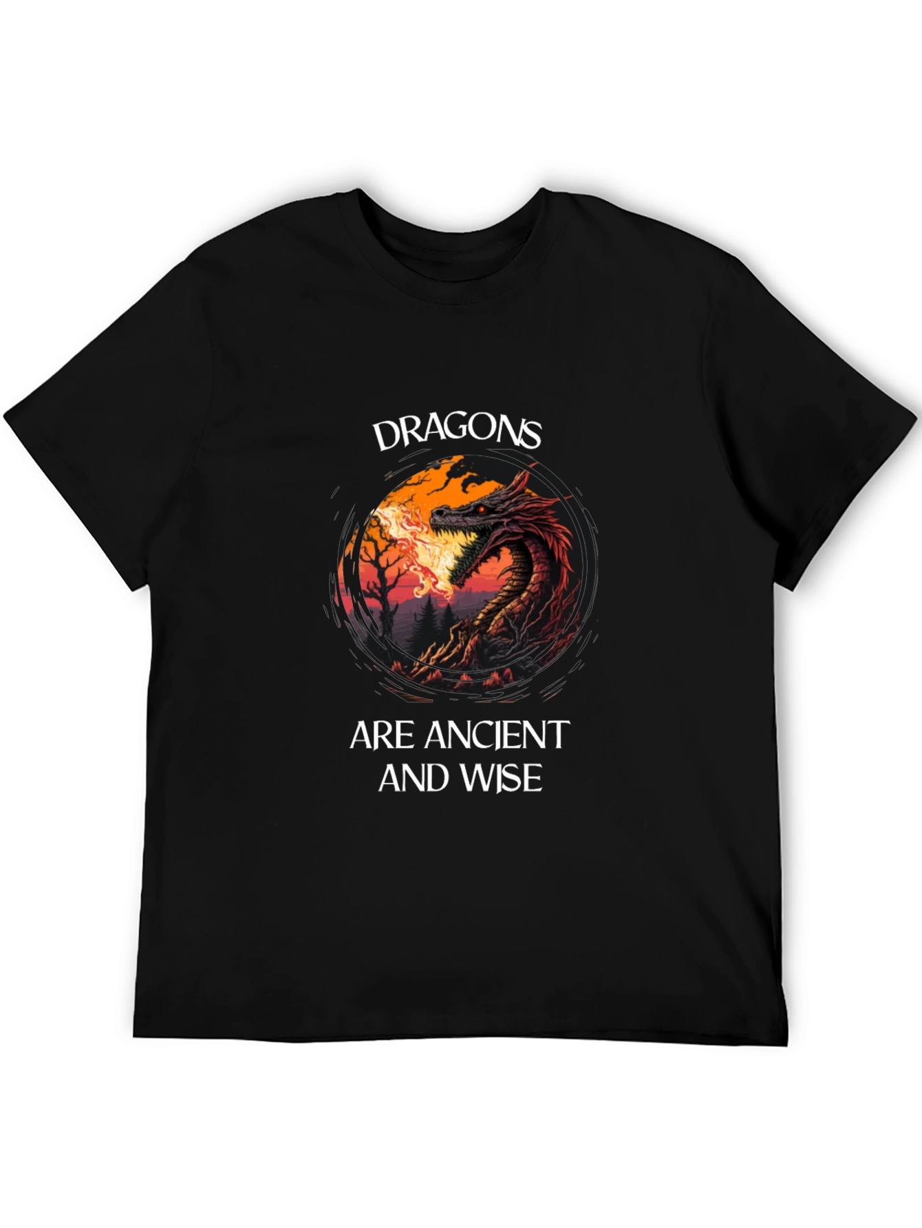 Dragon Graphic Tee - Ancient and Wise T-Shirt