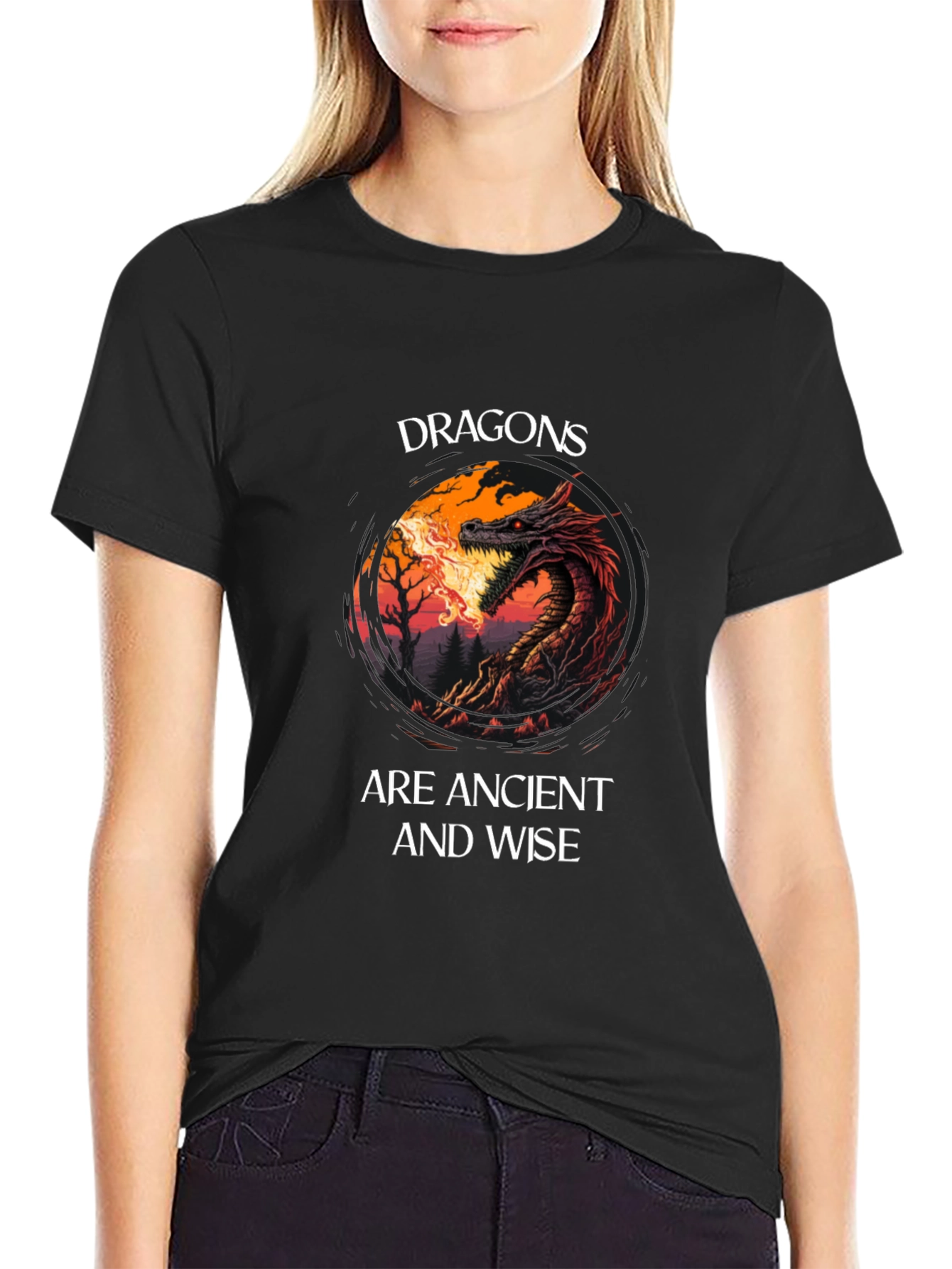 Dragon Graphic Tee - Ancient and Wise T-Shirt