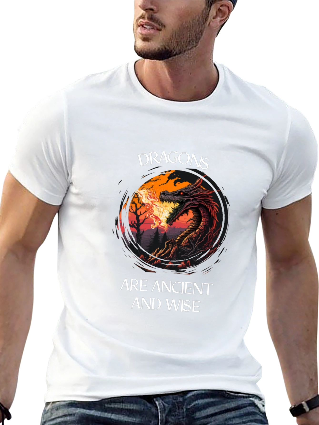 Dragon Graphic Tee - Ancient and Wise T-Shirt