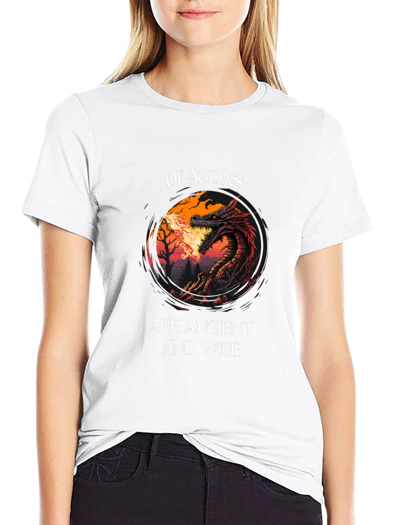 Dragon Graphic Tee - Ancient and Wise T-Shirt